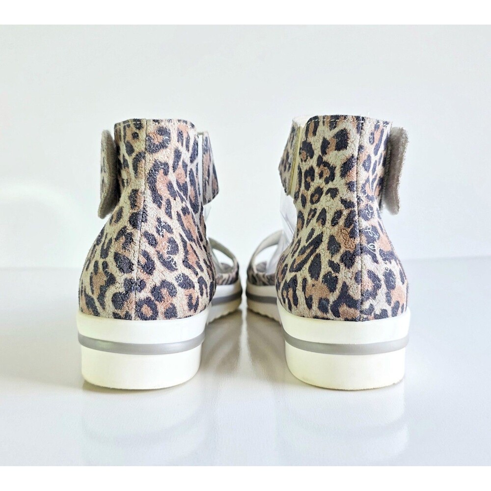 WALDLAUFER Women's Hakura Marigold Grey Leopard Sandals UK 7.5 Comfort - Picture 10 of 14